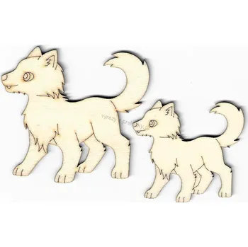 Překližka Výřez z překližky, Z153/1, VLK Z POHÁDKY-velký, 90x80mm, 1ks