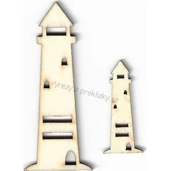 Překližka Výřez z překližky, O95/1, MAJÁK I.-velký, 3x7cm, 1ks