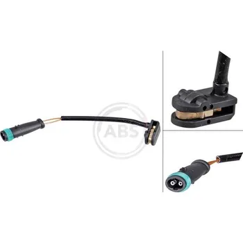 Brzdová destička Výstražný kontakt, opotřebení obložení A.B.S. ABS39631