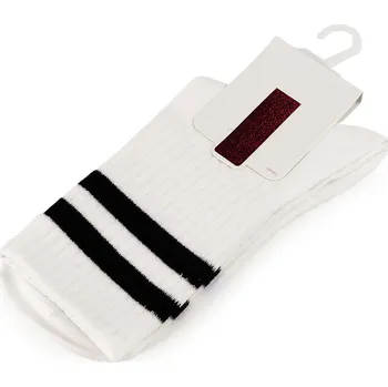 Dámské ponožky Bavlněné ponožky unisex, barva 2 krémová nejsvět.