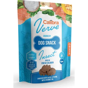 Calibra Dog Verve Crunchy Snack Insect&Salmon 150g (min. odběr 8 ks)