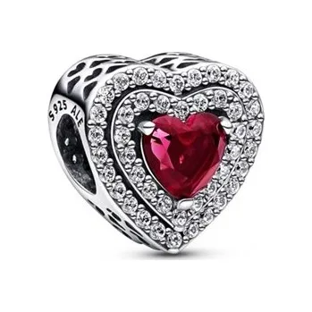 Přívěsek Přívěsek PANDORA Třpytivé vyvýšené srdce 799218C02