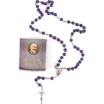 Náhrdelník Růženec Páter Pio v krabičce