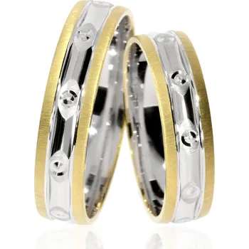 Prsten Zlatnictví Helios Zlaté snubní prsteny CE-3486