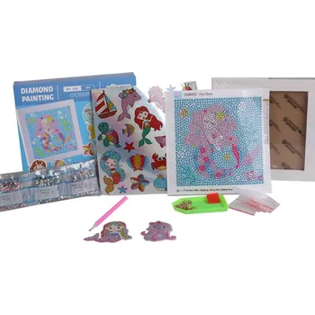 Diamantové malování Diamantové malování, tvořící sada - Mořská panna