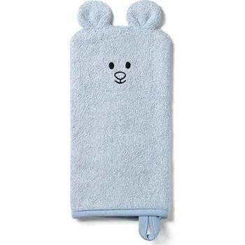 Dětské bambusová žínka s ušima BabyOno Natural Bamboo, modrá