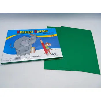 Stepa Karton kreslící A4/50 ks TM. ZELENÝ 180 g / bal 2167