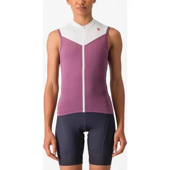 Cyklistické oblečení CASTELLI Cyklistický dres bez rukávů - SOLARIS - fialová XL