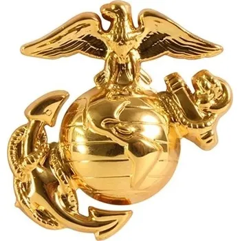 FOSCO Odznak čepicový zlatý US Army United States Marine Corps USMC