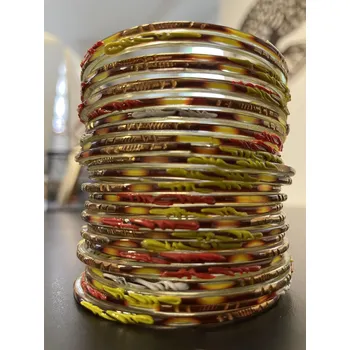 Náramek Sada náramků průměr 6,7 cm vícebarevná