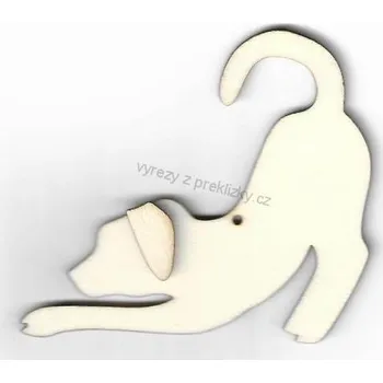 Překližka Výřez z překližky, Z21-222, PEJSEK ALÍK, 7x7cm, 1ks