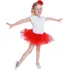 Karnevalový doplněk Godan SPTC-KA tutu dětská sukně 23 cm červená s puntíky