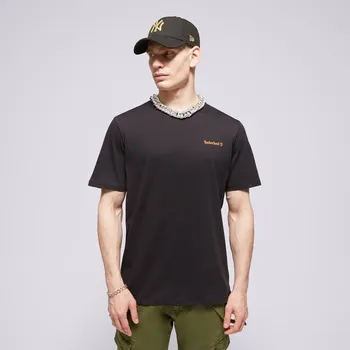 Pánské tričko Timberland Tričko Small Logo Print Tee Černá M