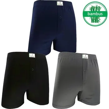 Trenýrky Pánské trenky Wuzzy bambus LONKA černá L