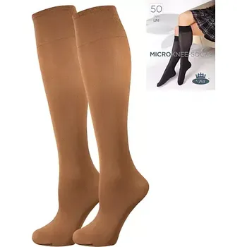 Dámské punčochy MICRO KNEE-SOCKS 50 DEN punčochové podkolenky Lady B - 6 párů