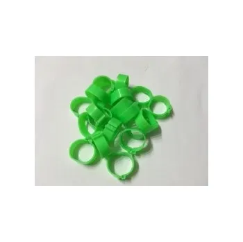 Značení hospodářského zvířete Označovací kroužky pro drůbež zámkové,16 mm, Barva Zelená