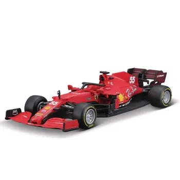 autíčko Bburago Ferrari Racing F1 SF21 #55 (Carlos Sainz) 1:43