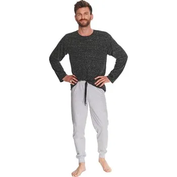 Pánské pyžamo Pánské pyžamo Vito 2819/2820/21 TARO grafit (šedá) M