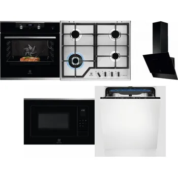 Set domácích spotřebičů ELECTROLUX KODEC75X2 + ELECTROLUX KGS64362XX + ELECTROLUX LFV616K + ELECTROLUX LMS4253TMX + ELECTROLUX EES48200L