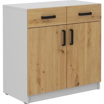 Psací stůl Dolní skříňka MATYLDA 105, Artisan/ Světle šedá