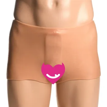 Pás cudnosti Master Series Pussy Panties Silicone Vagina & Ass Panties Light Velikost S