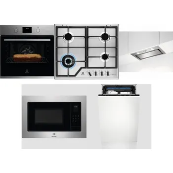 Set domácích spotřebičů ELECTROLUX KOFGH70TX + ELECTROLUX KGS64362XX + ELECTROLUX LFG716X + ELECTROLUX EMS4253TEX + ELECTROLUX EEM23100L