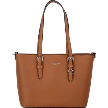 Kabelka Dámská kabelka přes rameno saffiano hnědá - FLORA&CO Aileen Camel