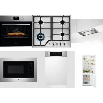 Set domácích spotřebičů ELECTROLUX KOFGH70TX + ELECTROLUX KGS64362XX + ELECTROLUX LFG716X + ELECTROLUX EMS4253TEX + ELECTROLUX EEM43300IX + ELECTROLUX LND5FE18S