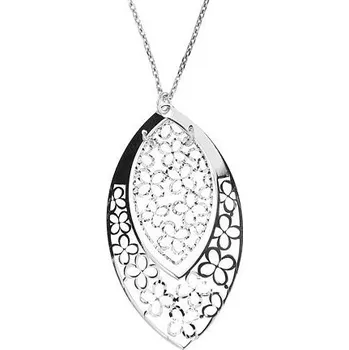 Náhrdelník Stříbrný náhrdelník s motivem kytiček délka náhrdelníku 45cm