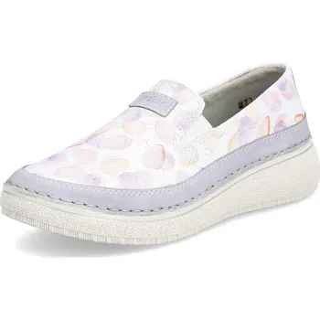 Dámské polobotky DÁMSKÉ POLOBOTKY RIEKER 50950-90 BÍLÁ Barva: BÍLÁ, Velikost: 37