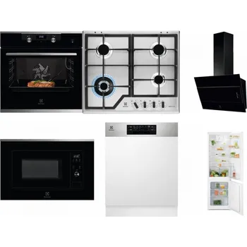 Set domácích spotřebičů ELECTROLUX KODEC75X2 + ELECTROLUX KGS64362XX + ELECTROLUX LFV316K + ELECTROLUX LMS2203EMX + ELECTROLUX EEM48300IX - přebaleno + ELECTROLUX LND5FE18S