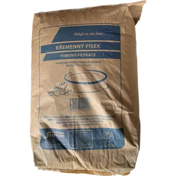 Poolservis Jemný písek do filtrace (0,3-0,8mm) - DOPRAVA ZDARMA - filtrační písek 25 kg