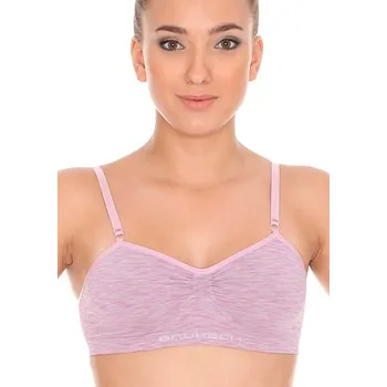 Dámský top bezešvý BR10090 BRUBECK fusion béžová tmavá 70C