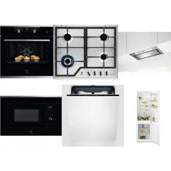 Set domácích spotřebičů ELECTROLUX KODEH70X + ELECTROLUX KGS64362XX + ELECTROLUX LFG716X + ELECTROLUX LMS2203EMX + ELECTROLUX EES48200L + ELECTROLUX LND5FE18S