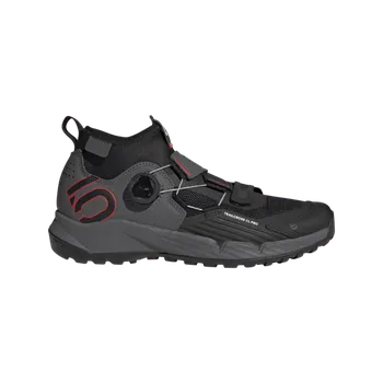 Dámské cyklistické tretry Five Ten Trailcross Pro W Clip-In Grey Five / Core Black / Red