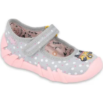 Dívčí bačkory BEFADO 109P208 dívčí balerínky šedé mýval 21 109P208_21