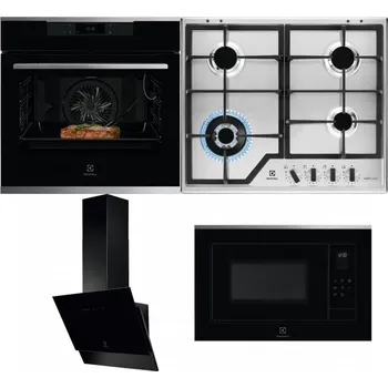 Set domácích spotřebičů ELECTROLUX KOEBP39X + ELECTROLUX KGS64362XX + ELECTROLUX LFV616K + ELECTROLUX LMS4253TMX