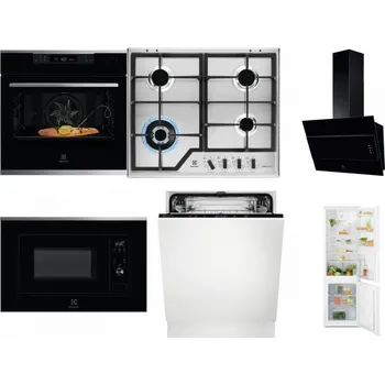 Set domácích spotřebičů ELECTROLUX KOBCS31X + ELECTROLUX KGS64362XX + ELECTROLUX LFV316K + ELECTROLUX LMS2203EMX + ELECTROLUX EEA27200L + ELECTROLUX LND5FE18S