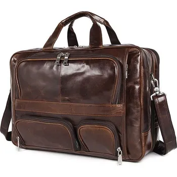 Pánská aktovka Kožená taška přes rameno NW222 Barva (Varianta): 2(kávová)