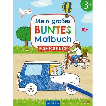 První čtění Mein großes buntes Malbuch - Fahrzeuge - Bellermann, Lena