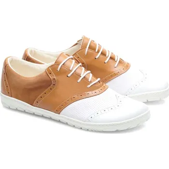 Pánská treková obuv ZAQQ LINQ Golf Waterproof 39-48 NAPPA/MEMBRANE Hlazená kůže, nepromokavá podšívka Bílá 47