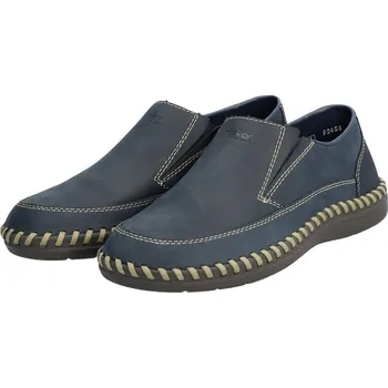 Pánská móda Pánské mokasíny B2454-14 Rieker modré Barva: blau, Velikost: 43