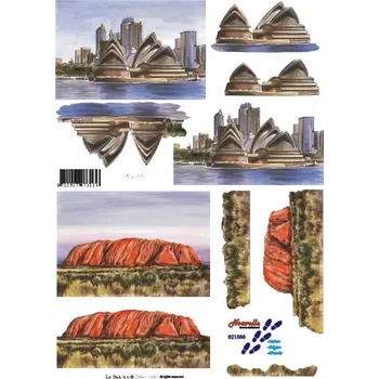 3D papíry pro vystřihování- Austrálie