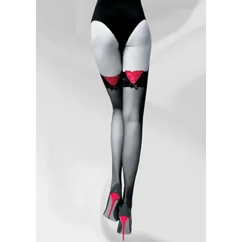 Dámské punčochy Dámské samodržící punčochy Guilty KNITTEX černá XXL