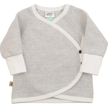 Kojenecká bunda bílý zavinovací kabátek