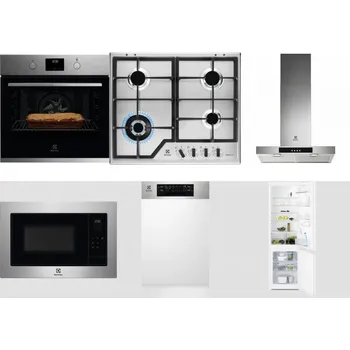 Set domácích spotřebičů ELECTROLUX KOFGH70TX + ELECTROLUX KGS64362XX + ELECTROLUX LFT426X + ELECTROLUX EMS4253TEX + ELECTROLUX EEM43300IX + ELECTROLUX LNT3LF18S