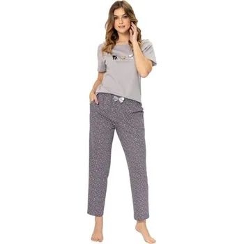 Dámské pyžamo Dámské pyžamo Domenica 1325 LEVEZA šedá S