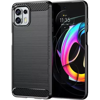 Pouzdro na mobilní telefon Pouzdro Forcell Carbon Case MotoOne Pro / Zoom , černá