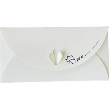 Dárková krabička MOREX, s.r.o. Papírová obálka 11x22 cm krémově bílá