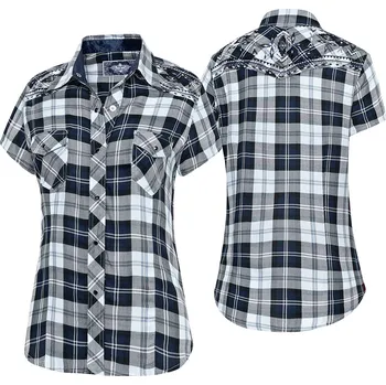 Dámská košile Stars & Stripes Dámská košile "PASADENA" blue short Velikost: XXXL